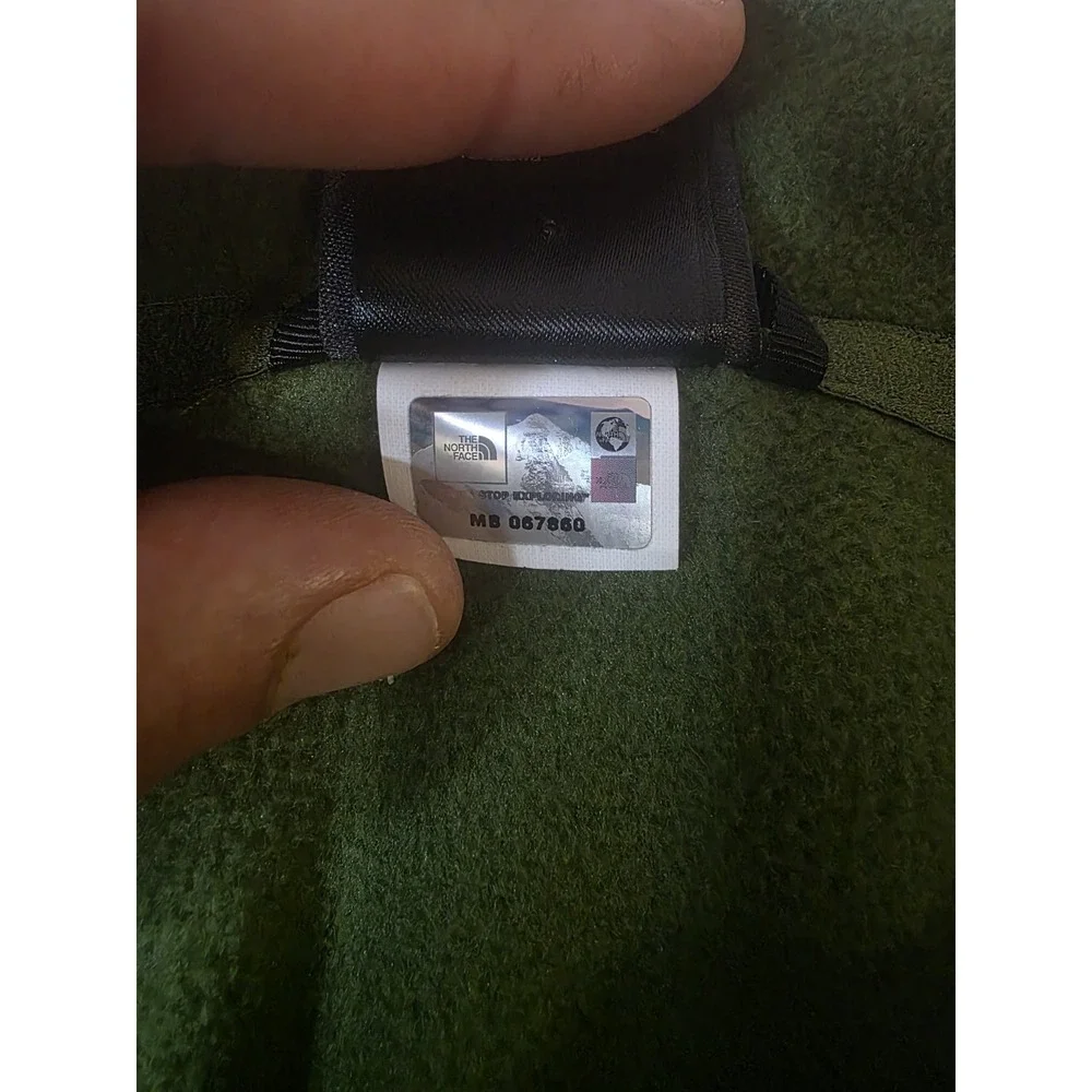 The North Face Men's XL/TG Green Quarter Zip Fleece Pullover Jacket Outdoor